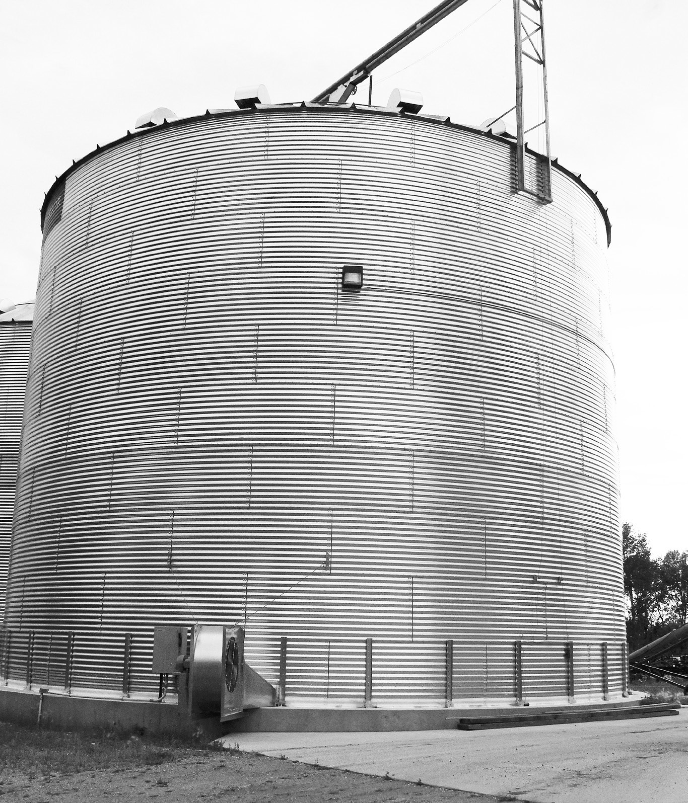 Monitor stored grain closely to detect any storage problems early. NDSU photo.