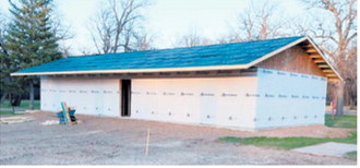 Horgan Construction began work last week on the new bathhouse at the Walhalla Swimming Pool. Submitted photo