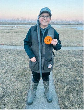Practice and hard work are paying off for the team, with new shooters improving daily and experienced participants finding their rhythm. Gavin Rime shot a perfect round April 9. Submitted photo