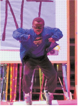 A student performs a dance routine during the Langdon Area Elementary Talent Show on May 18. Students took to the stage to share their talents and entertain classmates, staff and family members. Photo by Larry Stokke