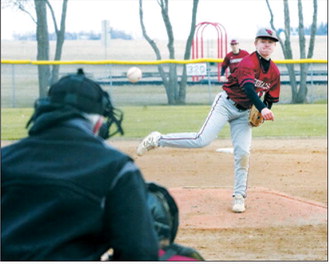 Bensen Fetsch enters in the second game and delivers a strike. Photo by Larry Stokke
