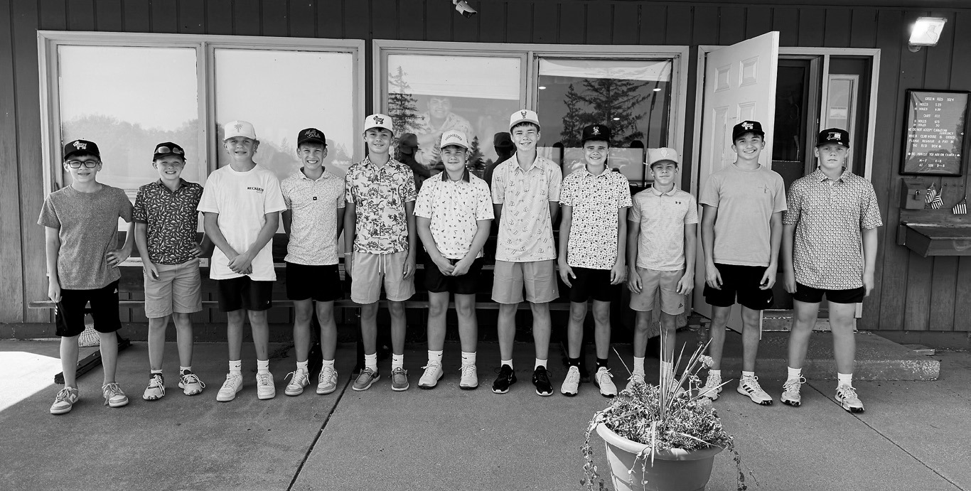 14U team (L-R) Gavin Bjornstad, Hayes Hanson, Spencer Berg, Sawyer Girodat, Asher Crosby, Baylor Tryan, Tyson Dunnigan, Austin Smith, Collin Longtin, Jaxon Suedel, and Korbyn Rollness.
