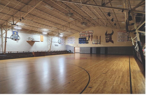 The gym in Edmore, once filled with classes of students, games, and matches, is getting new life in the Edmore School Community Center. It is available for members and non-members to rent. Submitted photo.