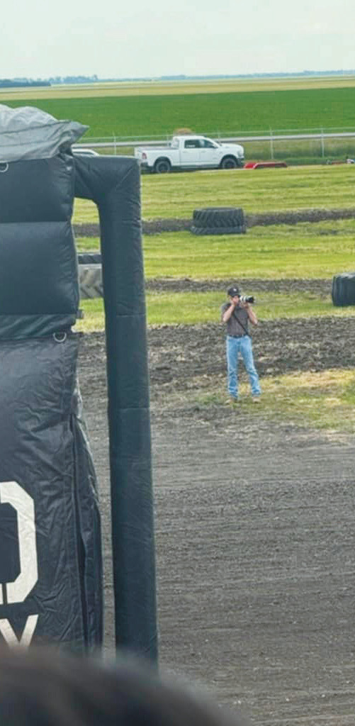 Photo by Hilary Nowatzki of Larry at Musicfest. Spotted at the Pembina County Fair, Rebecca Davis snapped this shot of Larry in his natural habitat.