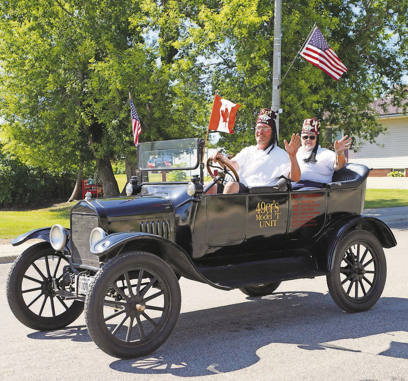 The Shriners taking part in Walhalla’s massive parade PHOTO BY LARRY STOKKE.