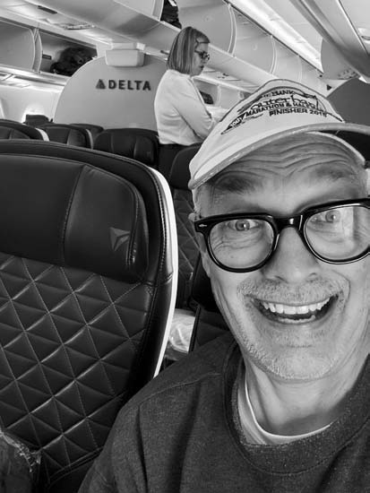 A happy Bob with the row all to himself.