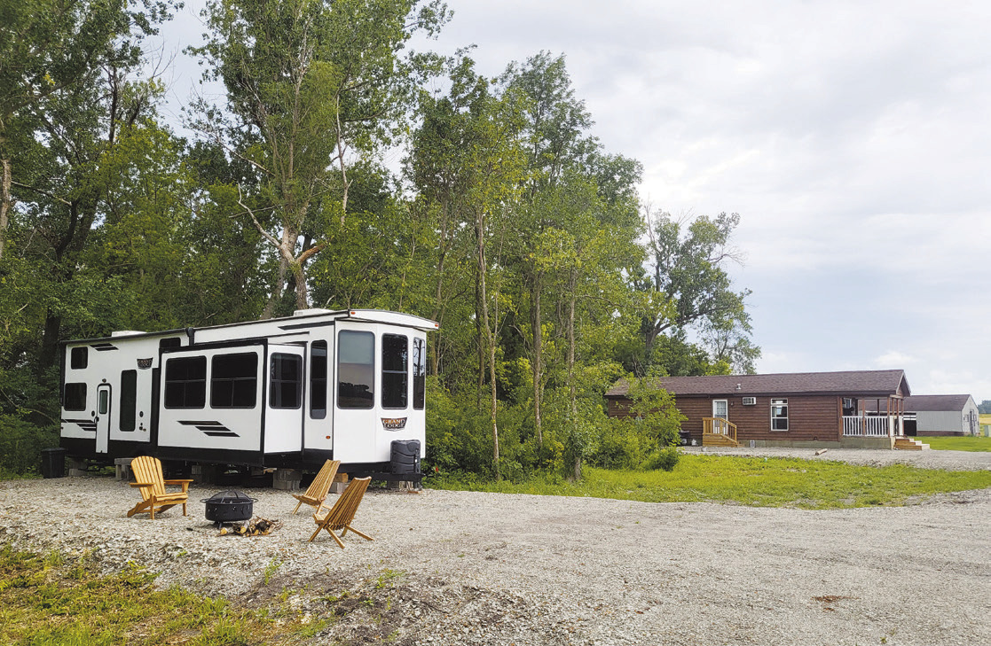 The RV which is also available for rent through Up North Cabins.