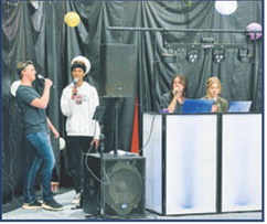 After-prom attendees enjoying one of the many activities planned over the years.