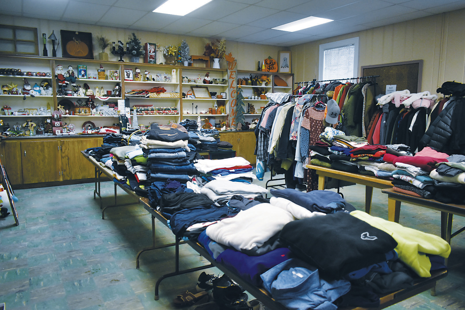 The interior of Second Wave Treasures Thrift Store in Walhalla. Photo by D.J. Bartley.