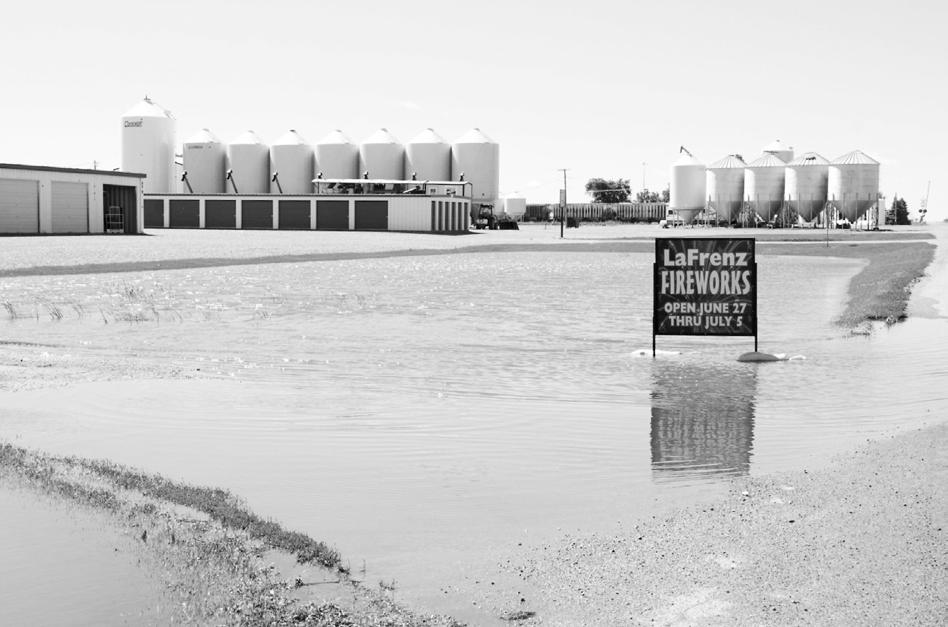 Ditches along Highway 1 in Langdon remained full following heavy rainfall on June 29. Recent storms brought significant moisture to the area, leaving standing water in low-lying locations and contributing to high water levels across Cavalier County. The lift stations in Langdon couldn’t keep up and residents were advised to restrict water use. Photo by Larry Stokke