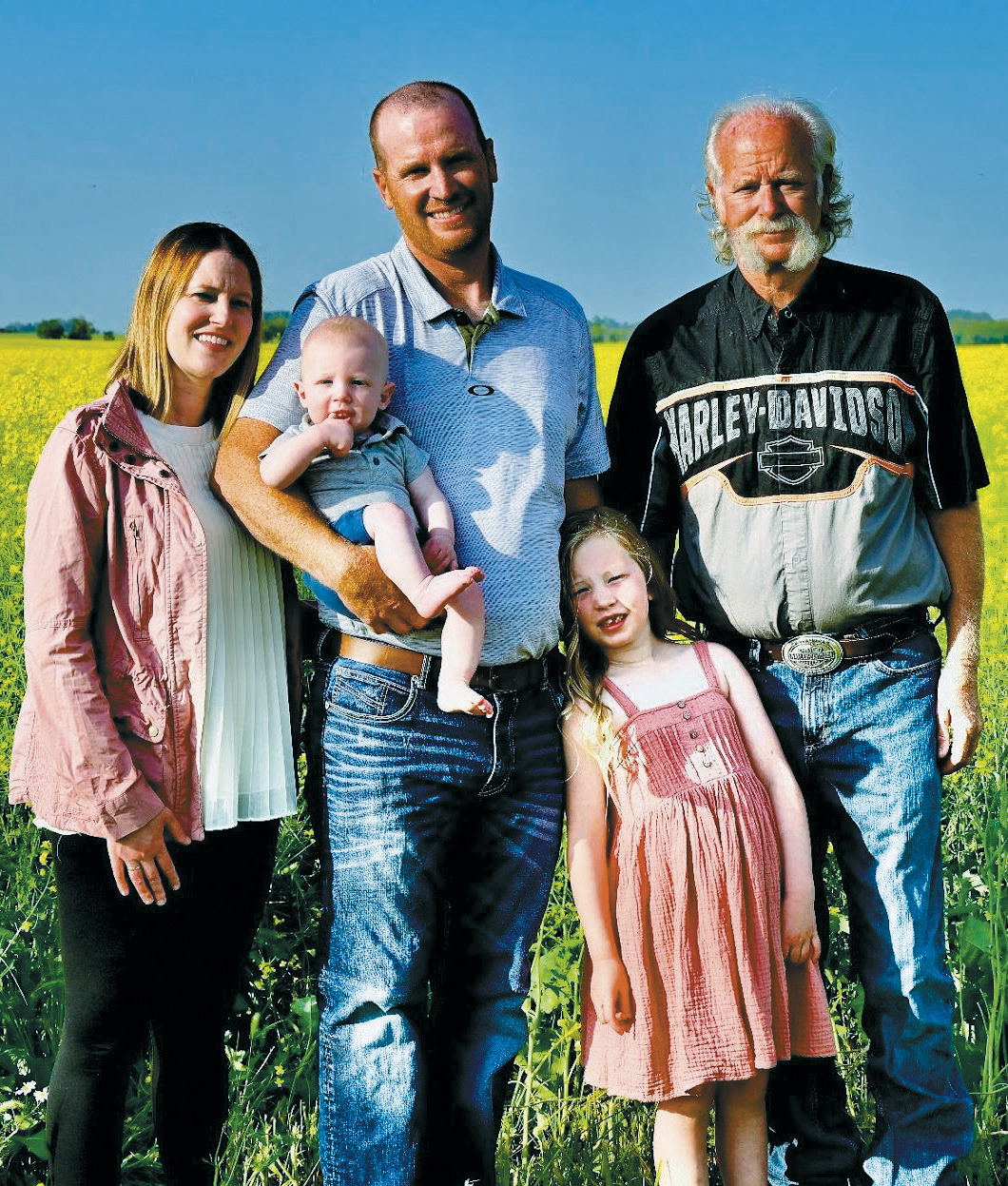 The Hursman family (L-R): Megan, Ty, Devin, Bailey, and Doug.