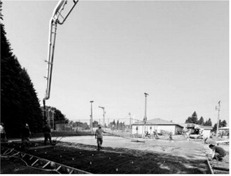 Concrete work is completed on the new pickleball court behind Langdon Daycare Center. The concrete was poured in July with assistance from Nodak Custom Designs, completing the first phase of the project.