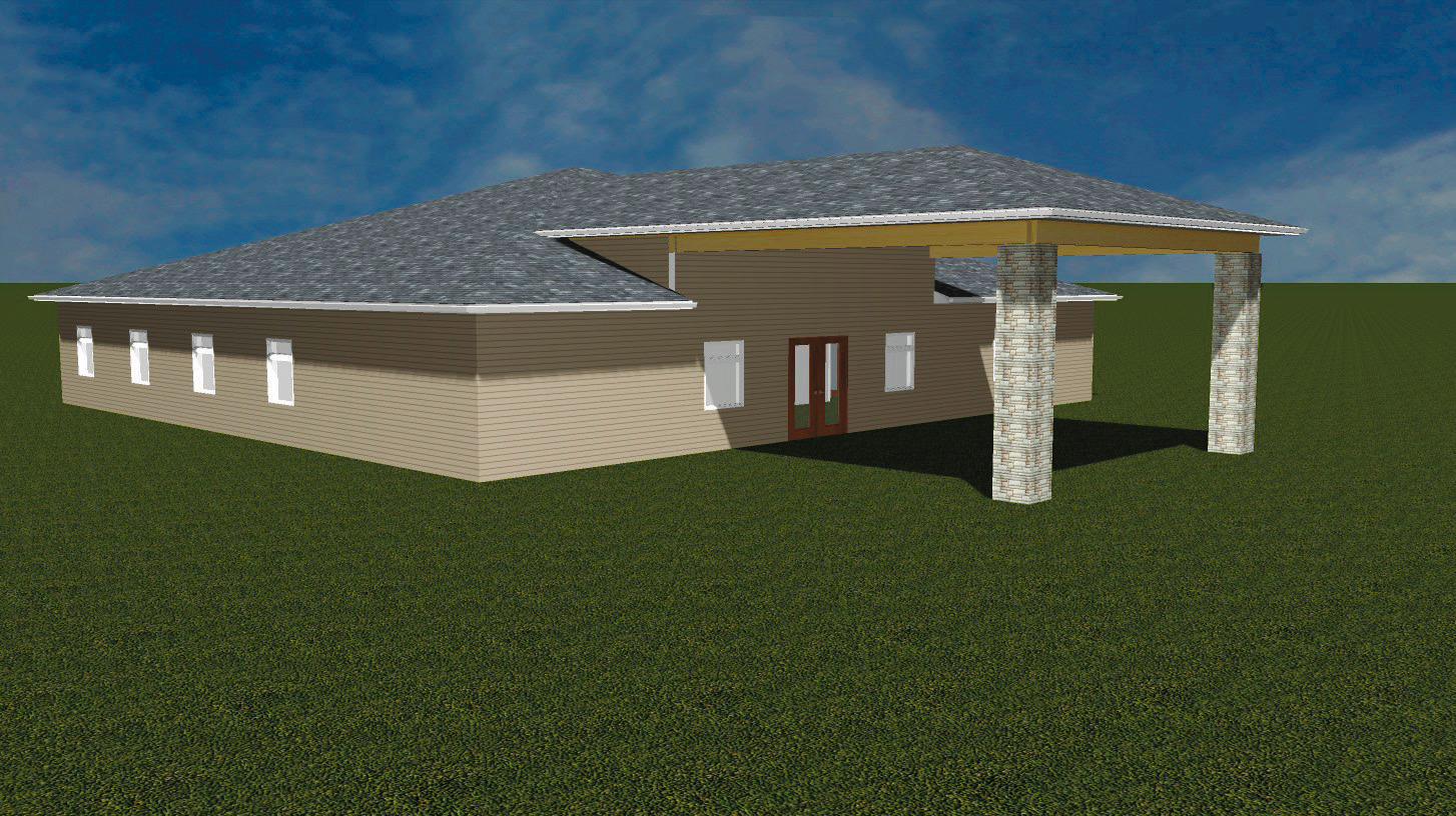This rendition shows the plan for the building which Unity Medical Center has officially begun constructing in Park River.