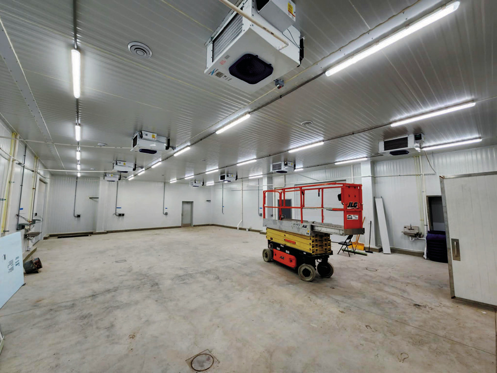 What Metzger calls the “wow factor” - their large, white, wide-open, new processing room. Photo by Hilary Nowatzki.