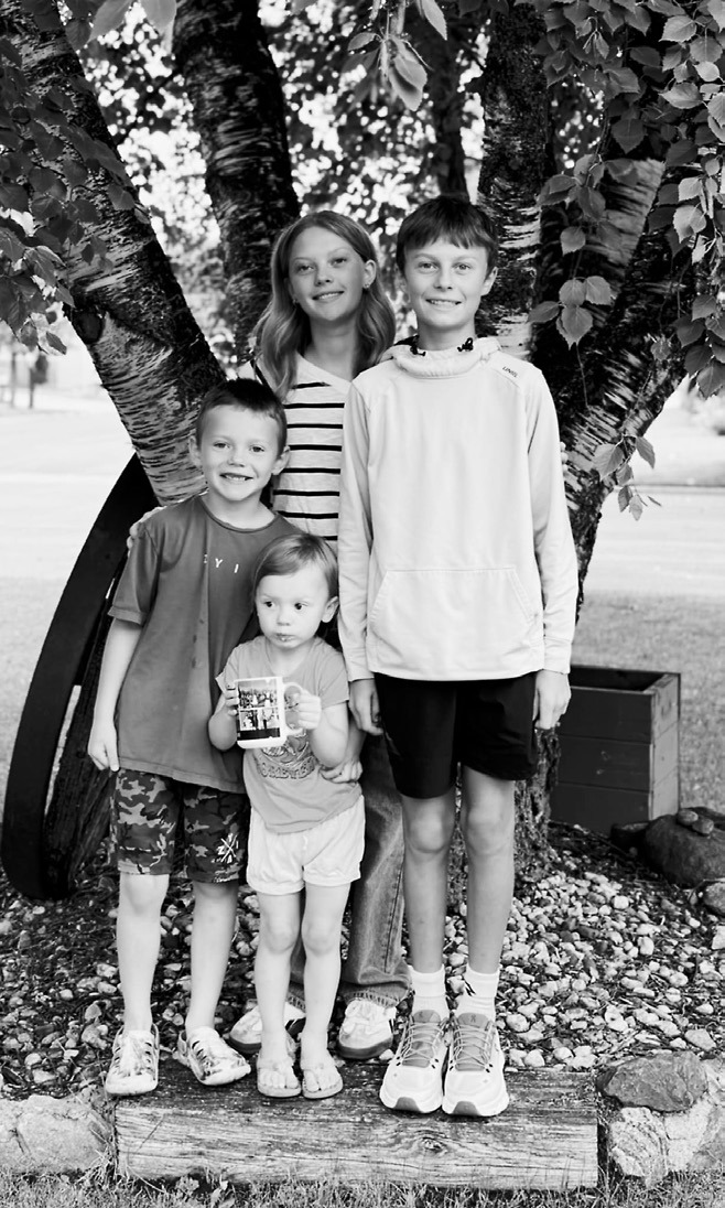 Remmi is a sophomore, Prestyn is in 8th grade, Ender is in 2nd, and Annie is starting preschool.