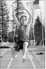 Caleb McDonald placed first in the triple jump with a personal-best leap of 40 feet, 1.5 inches at the Hillsboro meet. Photo by Larry Stokke.