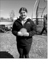 Co-Performer of the Meet Fenja Lawson is state-bound after a 118-foot throw in the discus at the Hillsboro meet.