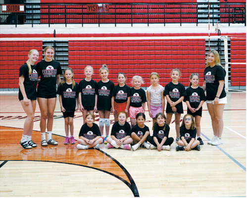 First- and second-grade girls. Photo by Larry Stokke