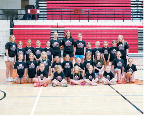 Third- and fourth-grade girls. Photo by Larry Stokke