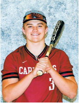 Landon Schneider earned 2026 Class B Baseball All-State Second Team honors following a standout junior season for Langdon Area/Munich. Schneider's selection recognized his contributions in helping lead the Cardinals to another successful year on the diamond. Photo by Larry Stokke
