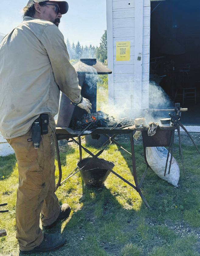 Blacksmith Brian Kulaszewicz captivated attendees with his live demonstrations. Photo by Rebecca Davis.