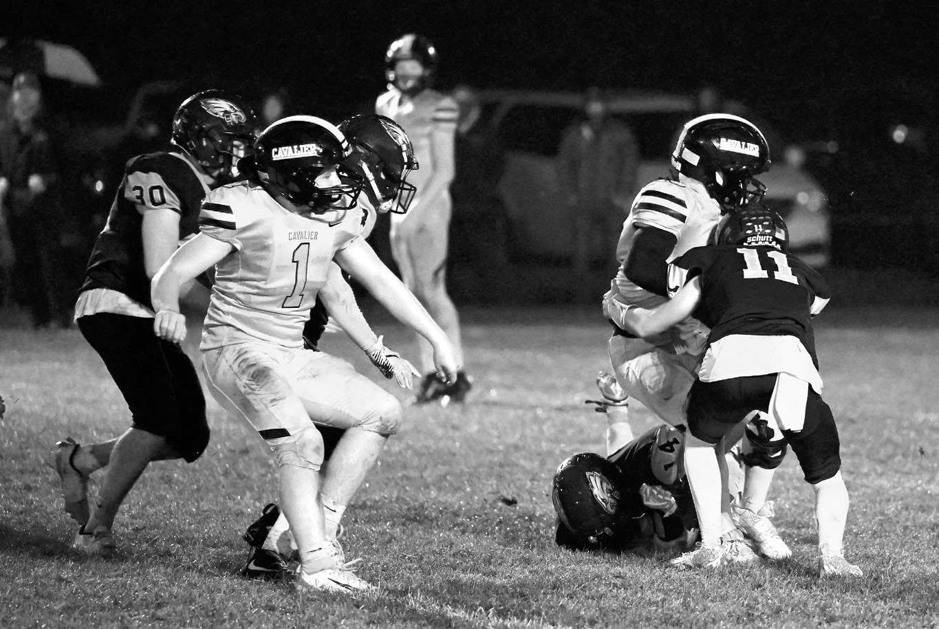 Colton Bailly and Kolter Kakela with a stop. Photo by Ashley Schafer.
