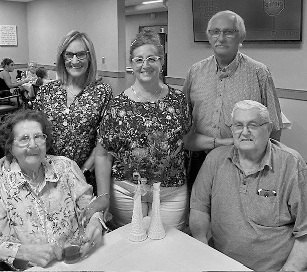 Betty poses for a photo with her family during Mother’s Day.