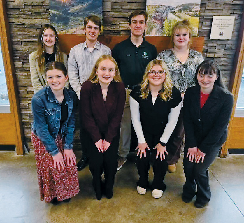Newly elected ND 4-H Ambassadors.