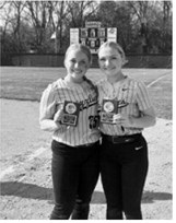 Sara Jensen and Remi Larson were named to the 2026 Region 2 All-Region Team. Photo by Tiffany Furstenau