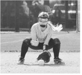 Colbie Furstenau fielding a ground ball. hPhoto by Tiffany Furstenau