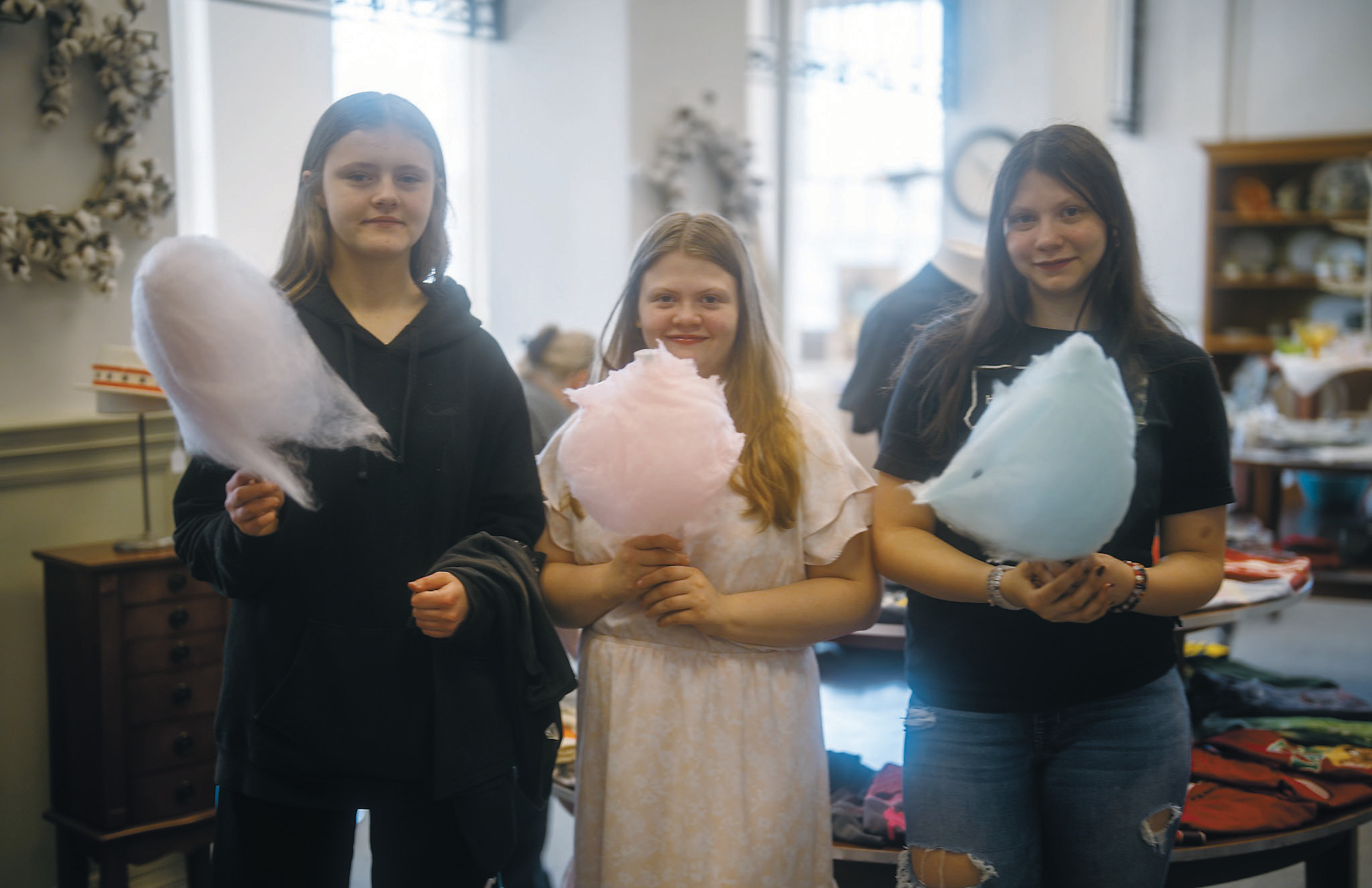 Cotton candy was a hit at the first of a series of Pop-Up Markets which will be hosted through the fall. Photo by Jesus Ramos.