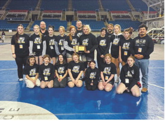 Girls team after the duals on Saturday. Submitted photo