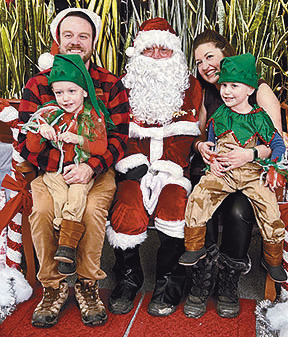 Santa at the International Peace Garden