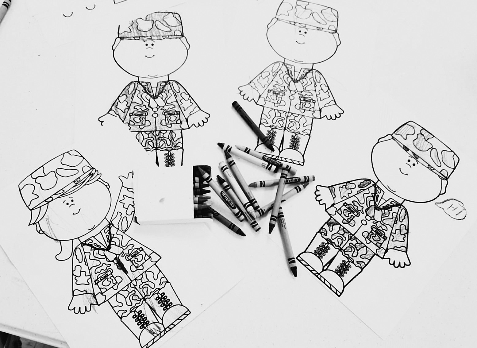 Children had a coloring area to enjoy while their parents perused the homemade goods at the craft fair.