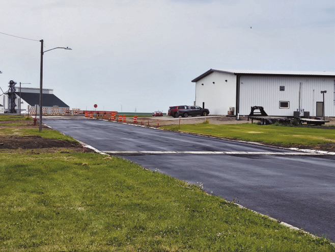 Photo by Nick Vorlage of a recently completed section of road.