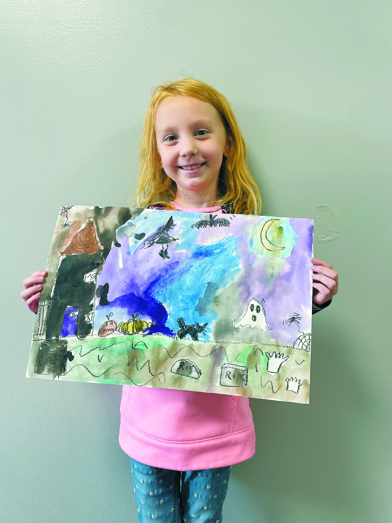 Stori Entzi is the Northern Lights Arts Council’s October Art Student of the Month. Stori is a first grader at Langdon Area Elementary and is the daughter of Jared and Ashley Entzi of Langdon.