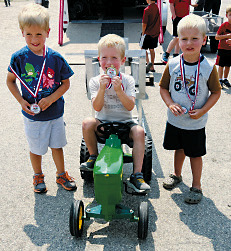 The four-year-old top three competitors.