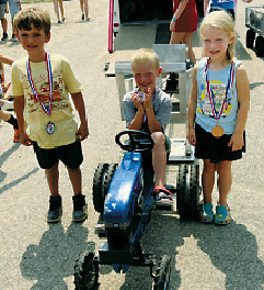 The five-year-old top three competitors.