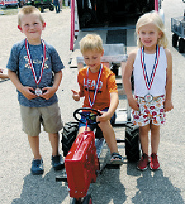 The six -year-old top three competitors.