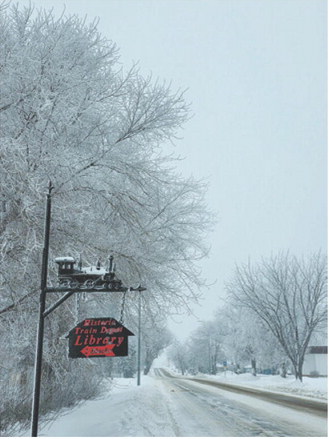 Fog left behind a frosty coating in Langdon on Monday morning. This is a photo from Hwy 5 facing west. A Dense Fog Advisory was in place from Midnight Monday until 6 a.m. on Tuesday. Photo by Sarah Hinnenkamp.