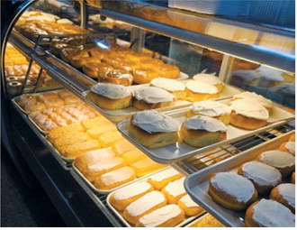 Donuts are back in the display case at Waters Family Restaurant on Fridays and Sundays. Caramel rolls are also made on select Sundays. Submitted photo