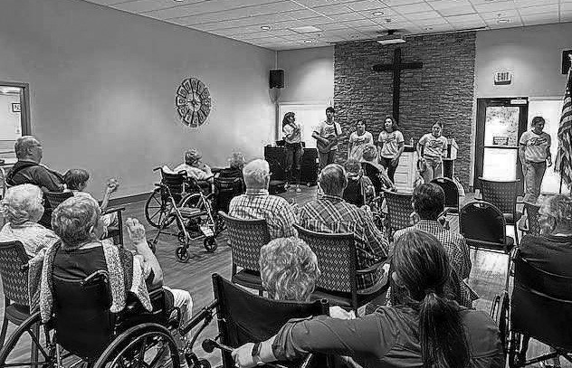 Special guests performing a segment of FAME the Musical for PNC residents.