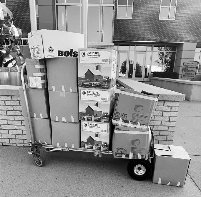 A large delivery of fresh produce from NDSP.