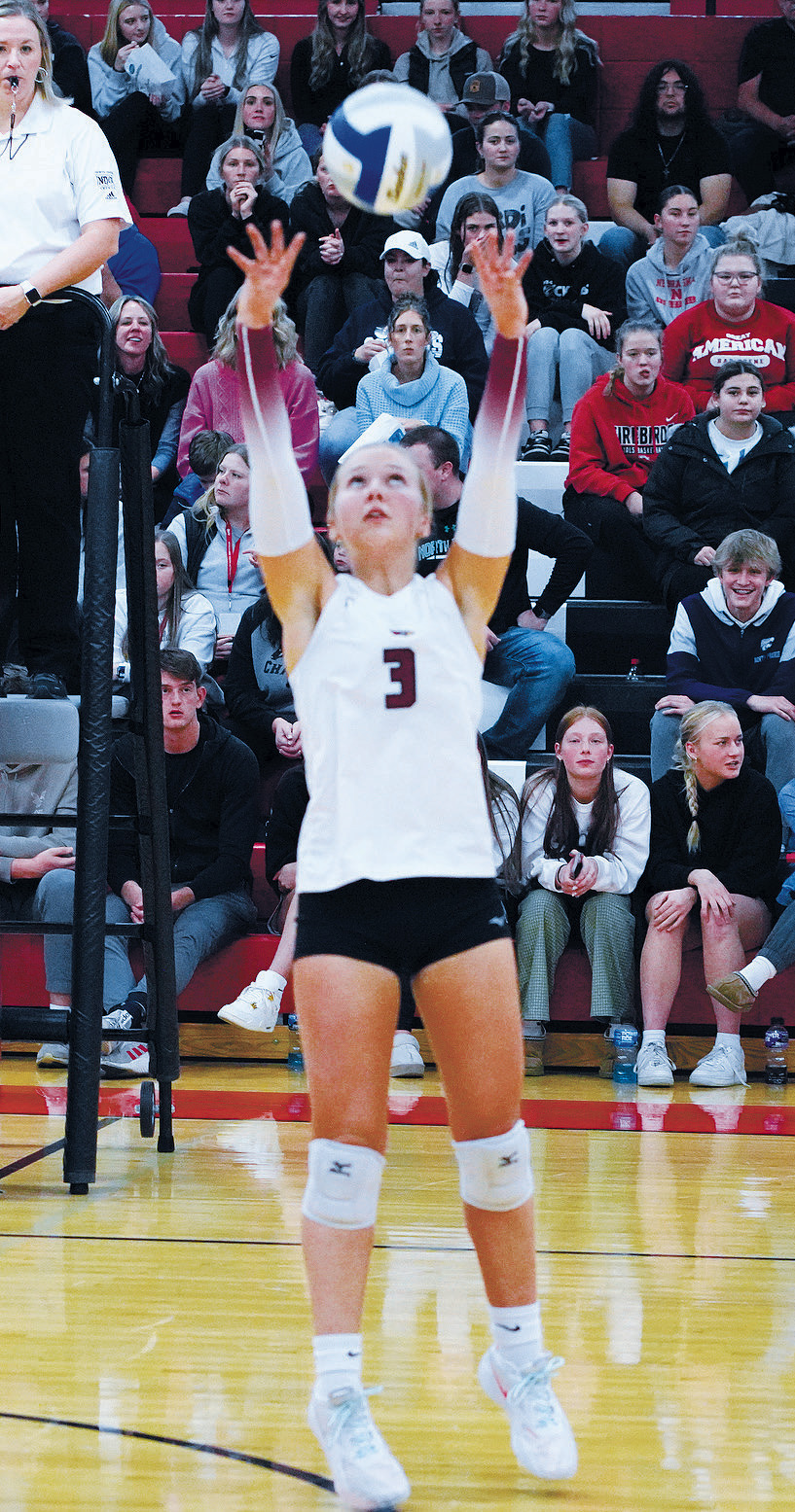 Payton Hall had a great night with 28 assists in the win over Benson County. Photo by Larry Stokke.