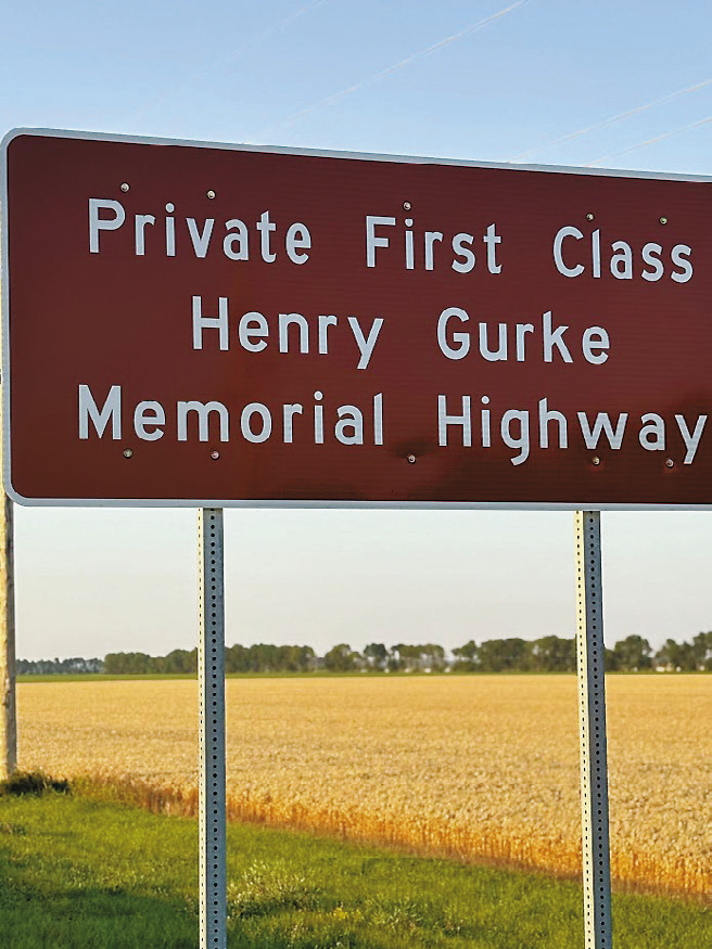 For his bravery, PFC Gurke was awarded the Congressional Medal of Honor, the first for a North Dakotan in WWII. President Roosevelt presented Henry’s mother with the posthumous award in Washington on May 2, 1944.