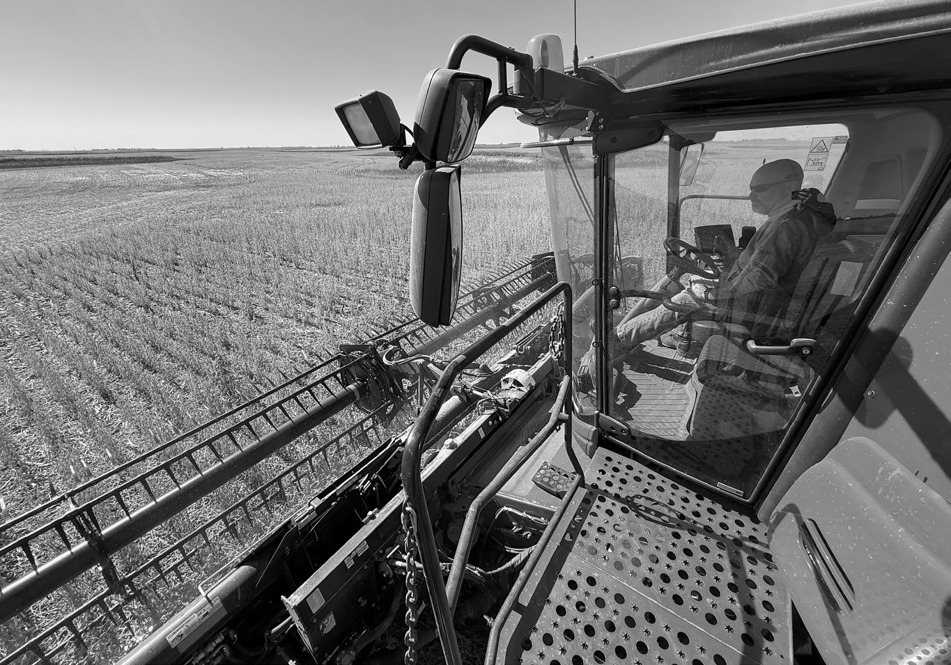 Wyatt Sundquist working one of his fields. Photo courtesy of Chris Aaruhs, North Dakota Farmers Union.