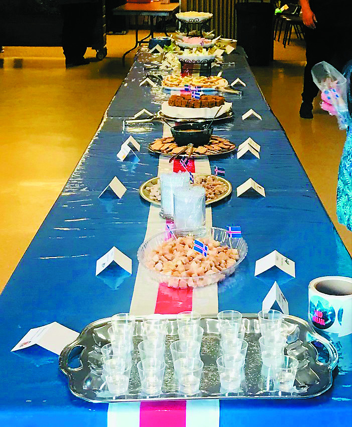 The appetizer table ready for the guests to arrive and begin their tasting adventure.