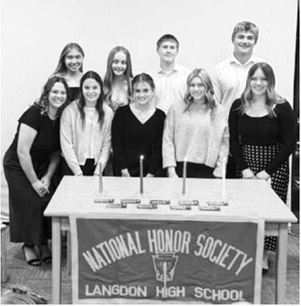 Back row from left: Aubrey Badding, Sophie Nuelle, Levi Swanson, Landon Schneider. Front row from left: Madilyn Crump, Erika Bakke, Ruby Davis, Emma Hetler, Kiera Lien. Submitted photo