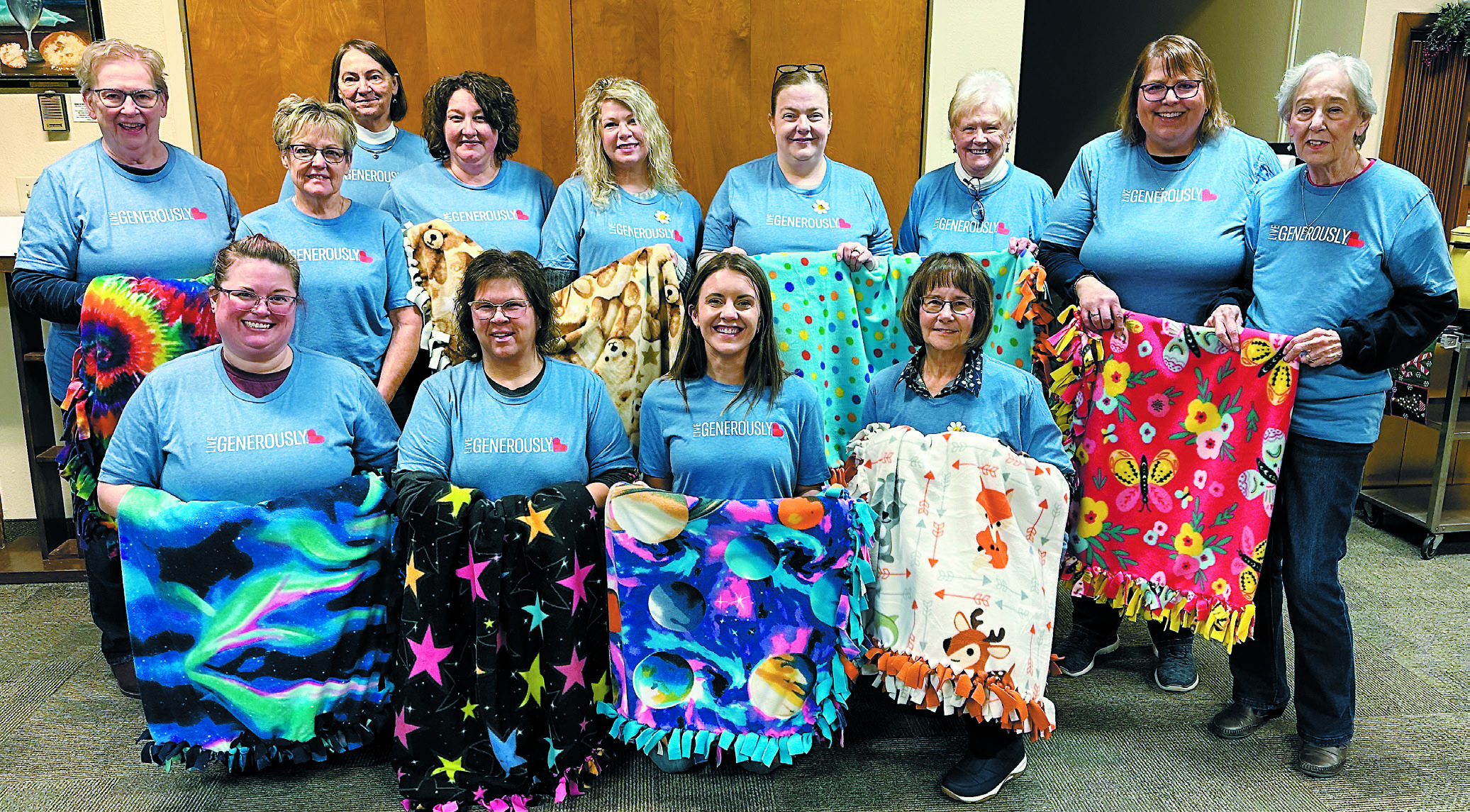 Blankets made for charity