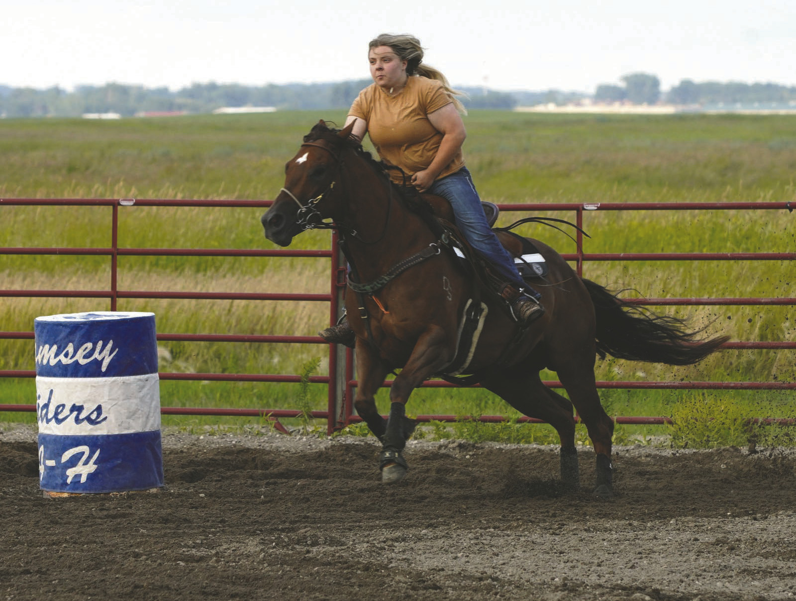 Local ladies compete at Devils Lake Barrel Race